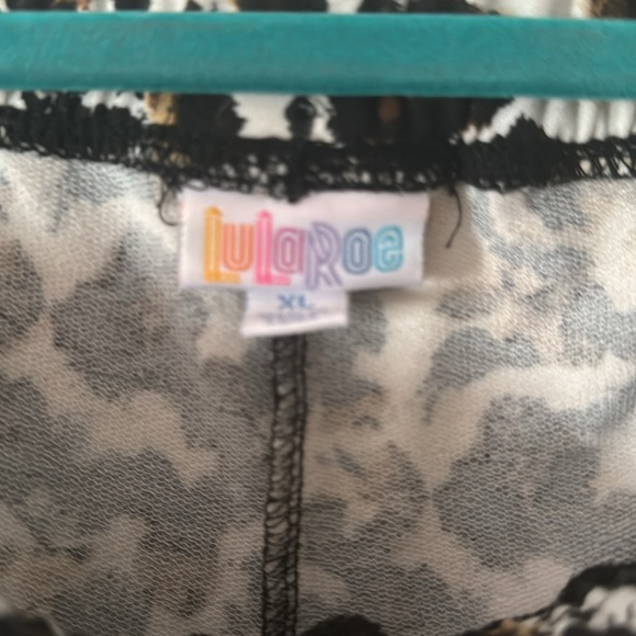 LuLaRoe Leopard Print French Terry Shorts - Picture 2 of 4